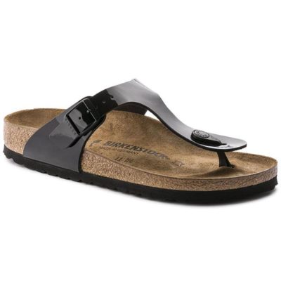 birkenstock gizeh black oiled leather