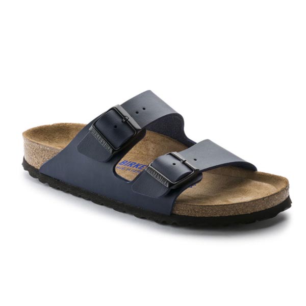 birkenstock arizona soft footbed navy suede