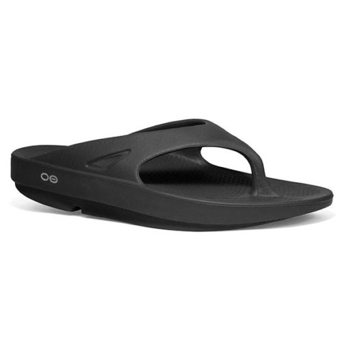 Oofos Ooriginal Black Thong Sandal