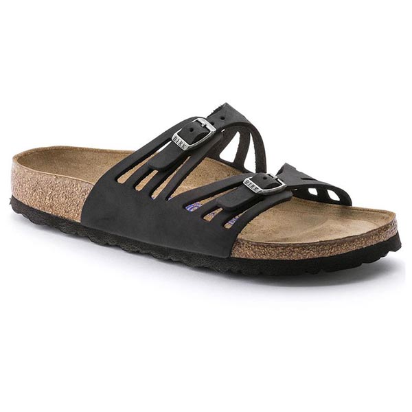 black leather birkenstocks women's