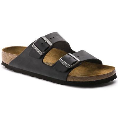 Birkenstock Arizona Black Oiled Leather Narrow