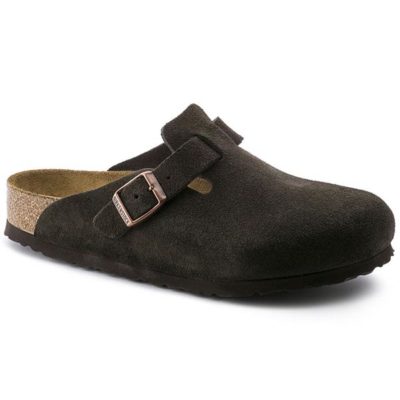 Birkenstock Boston Soft-Footbed Mocha Suede