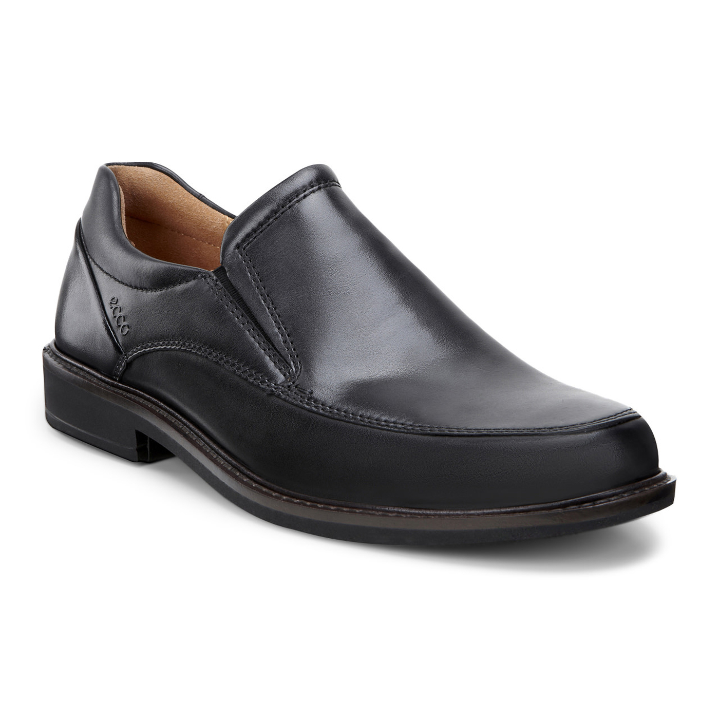 ECCO Men's Holton Apron Toe Slip On Black Leather | Birkenstock & More