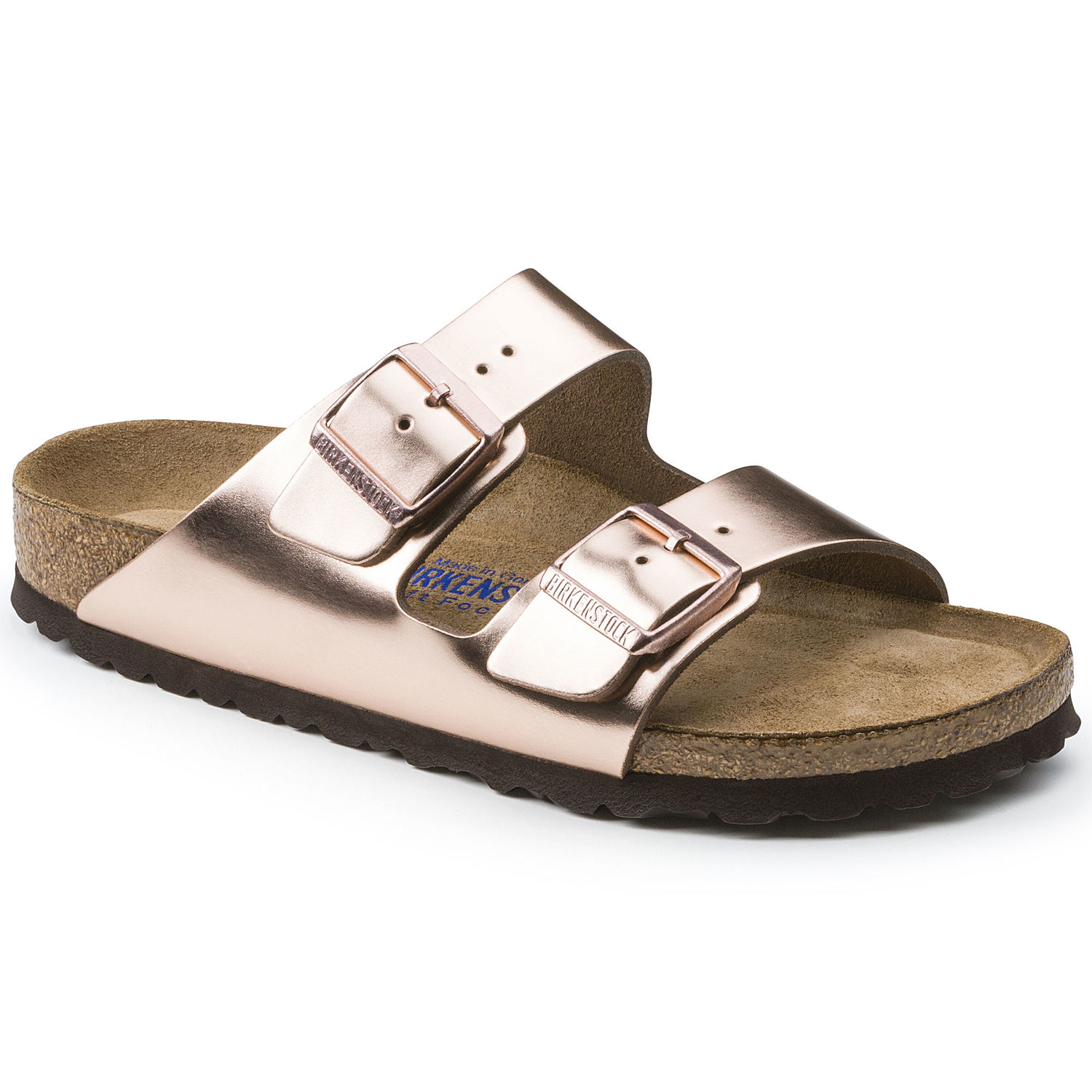 birkenstock rose gold soft footbed