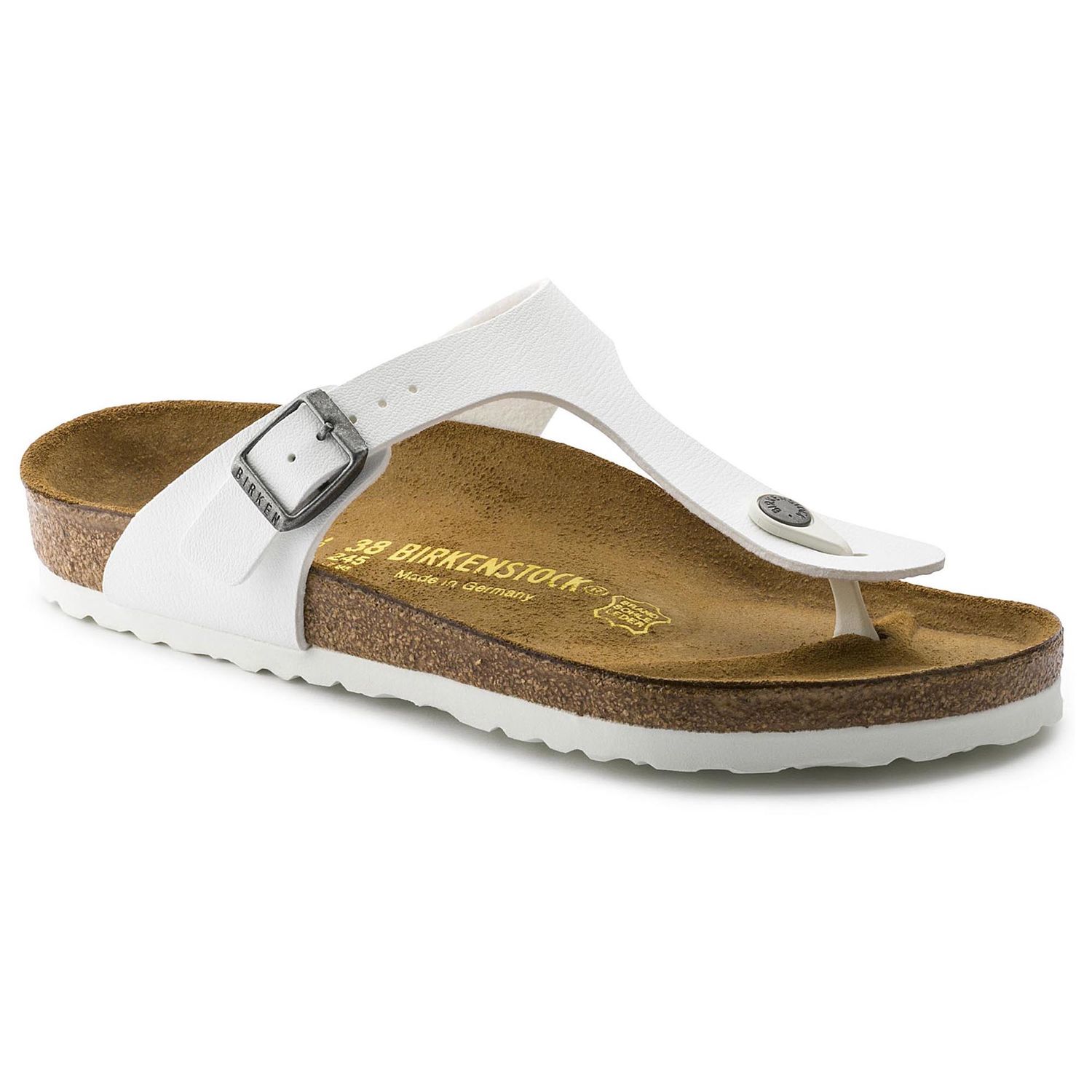 birkenstock white thong sandals