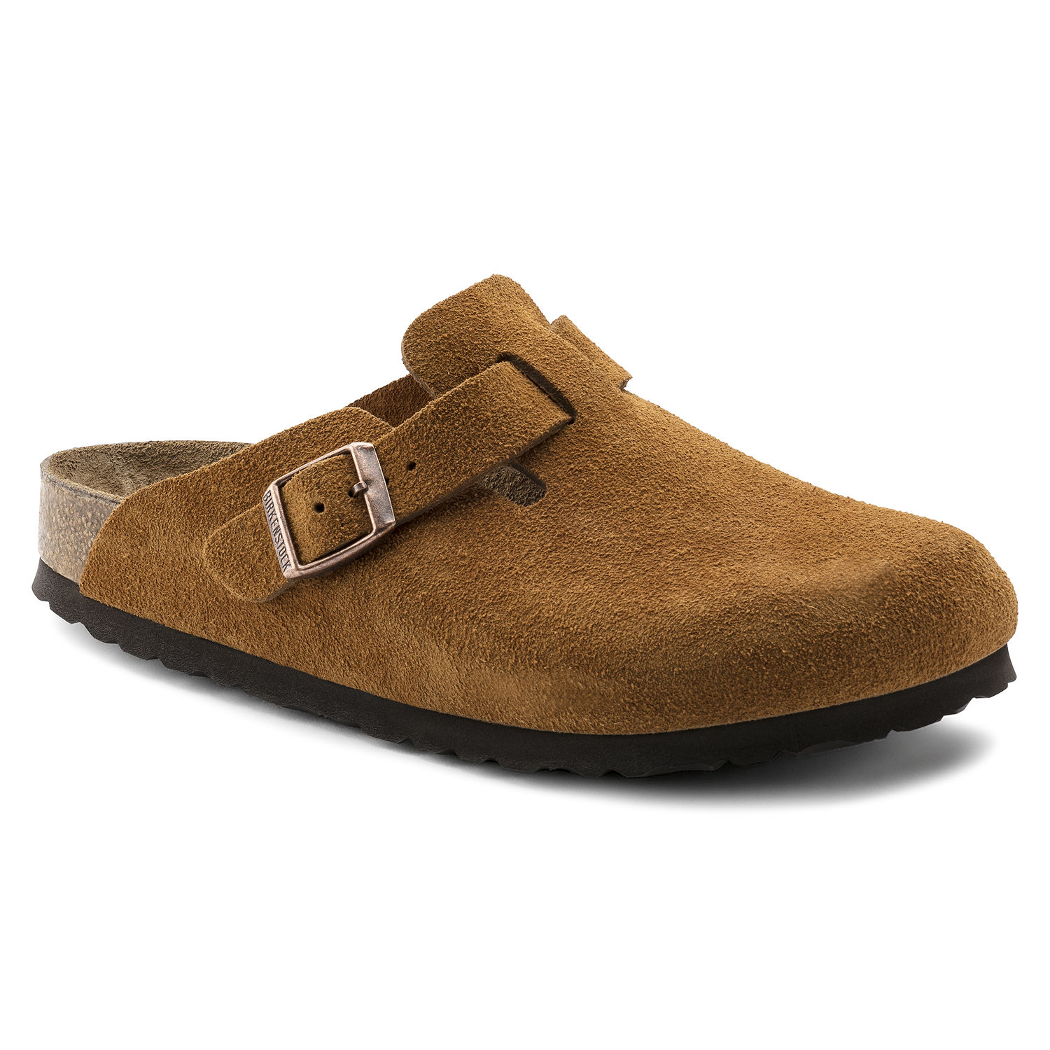 Birkenstock Boston Soft-Footbed Mink Suede Leather | Birkenstock & More