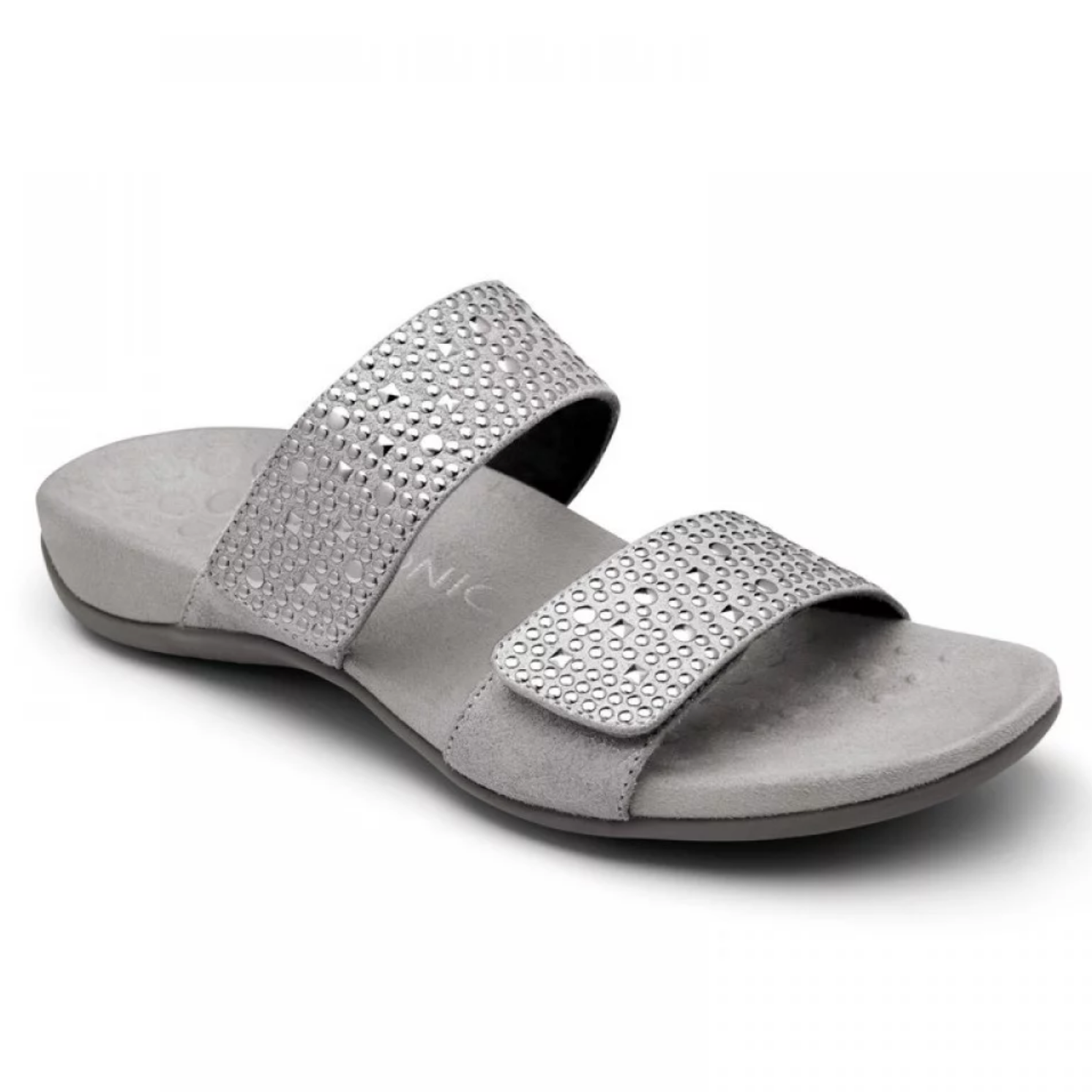 Vionic Women's Samoa Slide Sandal Pewter Birkenstock & More