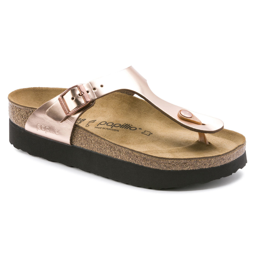 birkenstock gizeh essentials copper