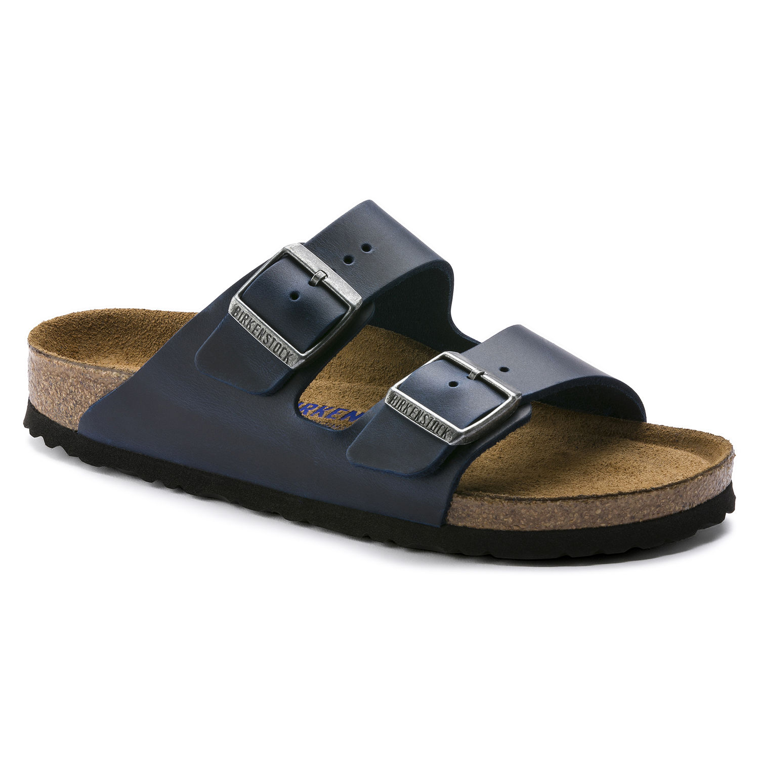 Birkenstock Arizona Soft-Footbed Oiled Nubuck Leather Blue