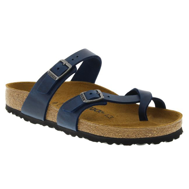 Birkenstock Women's Mayari Oiled Leather Blue | Birkenstock & More