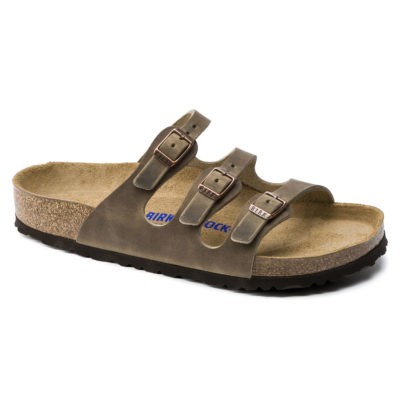 Birkenstock Women's Florida Soft-Footbed Tobacco Brown Oiled Leather