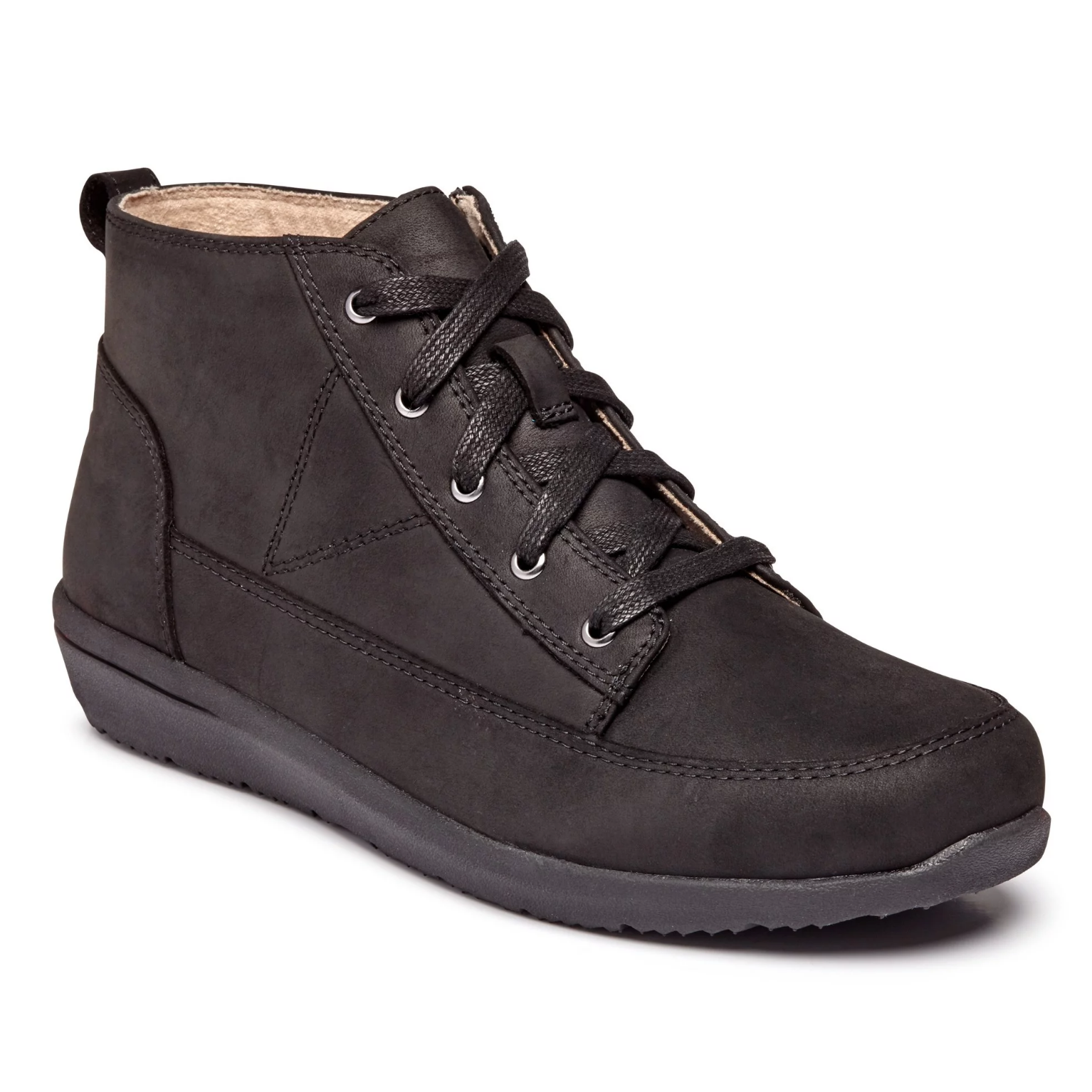 Vionic Women's Shawna High Top Black Leather | Birkenstock & More