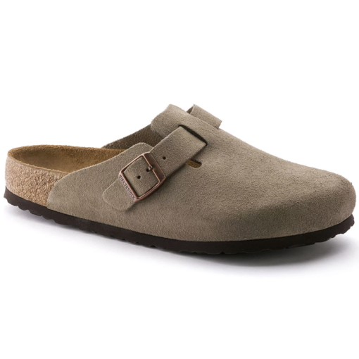Birkenstock Boston Soft-Footbed Taupe Suede