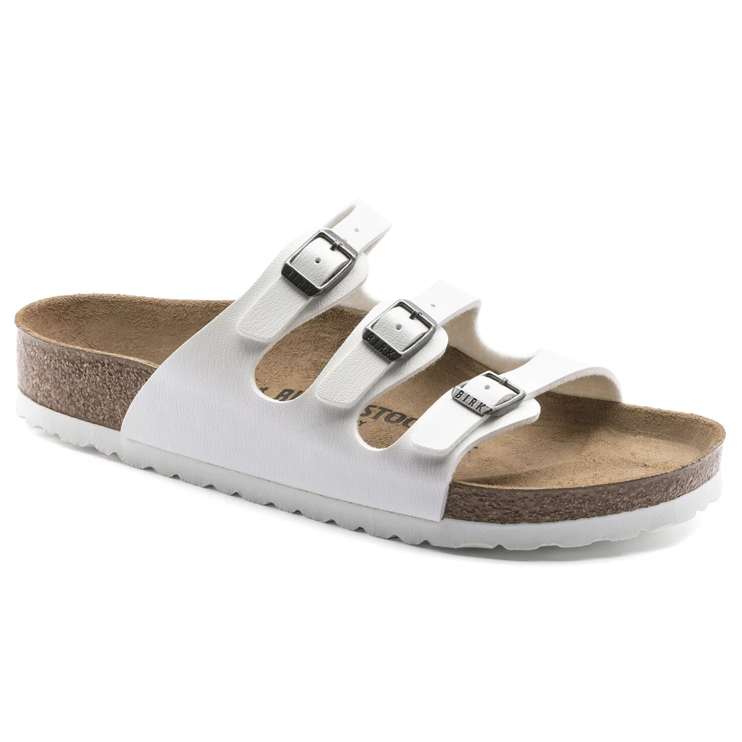 all white birkenstocks women's