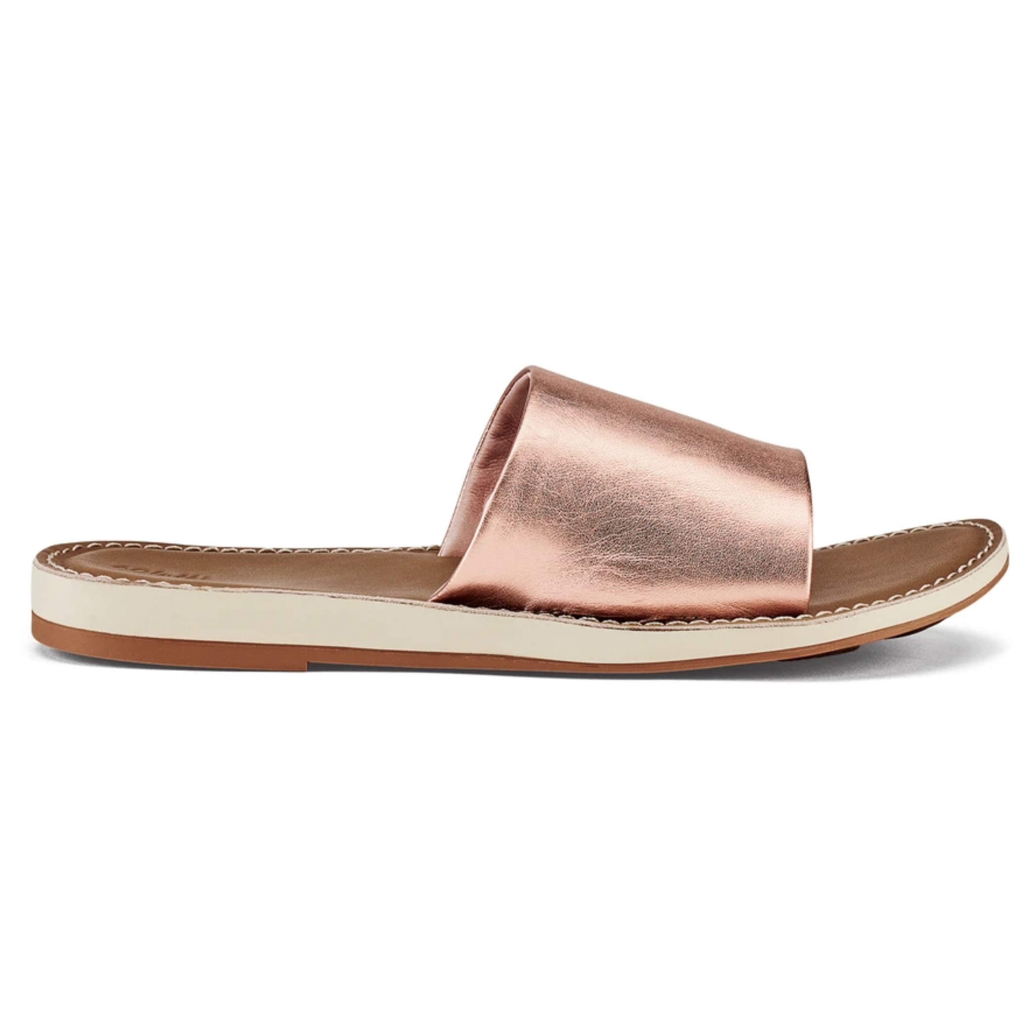 Olukai Women's Nohie Olu Slide Sandals Rose Gold | Birkenstock & More