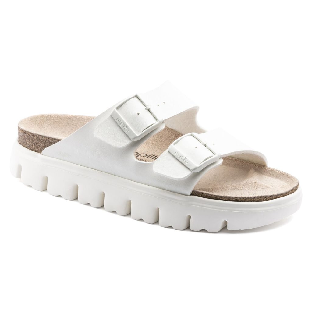 Birkenstock Arizona Chunky Sandal Birk-Flor White | Birkenstock & More