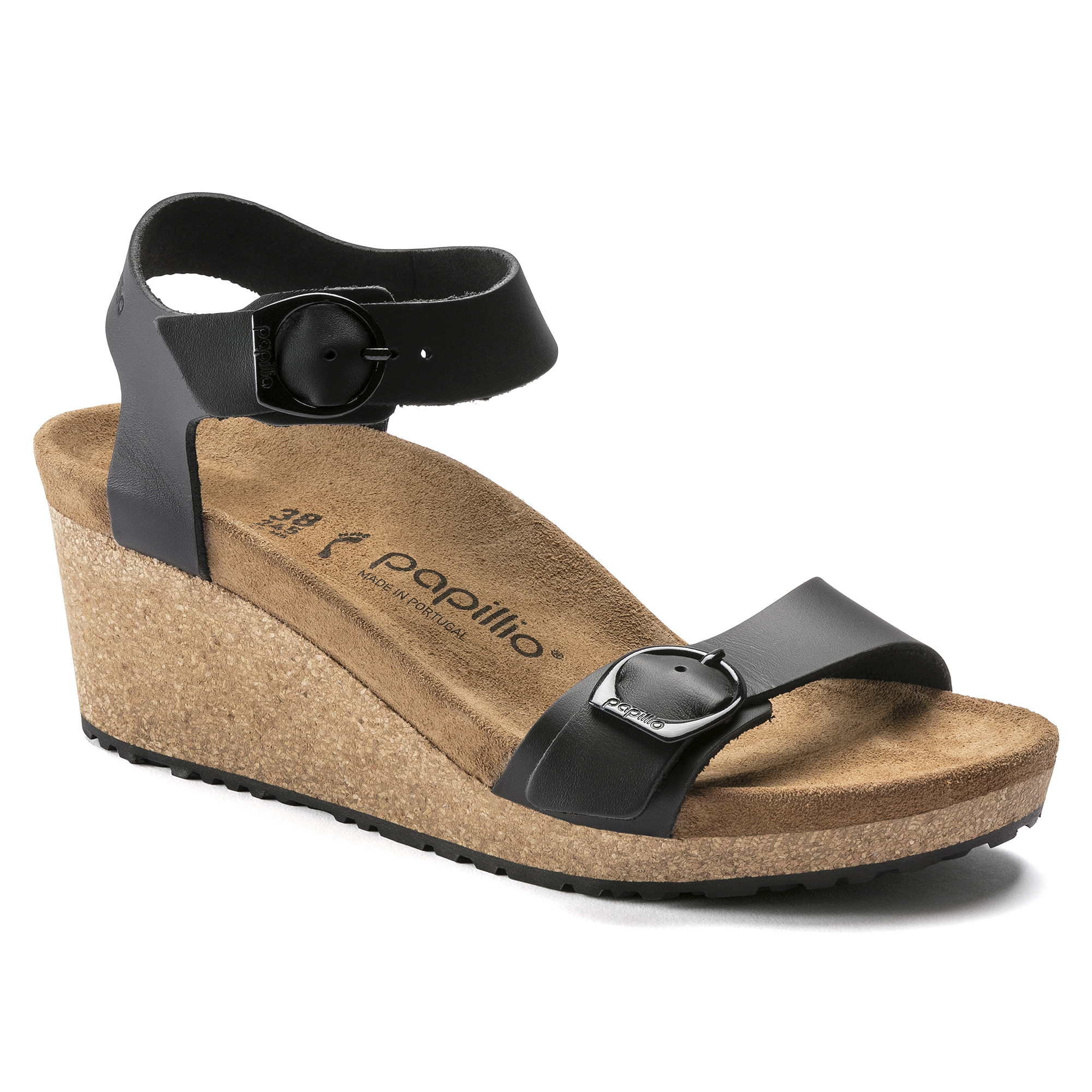 Birkenstock Women's Soley Wedge Sandal Black | Birkenstock More