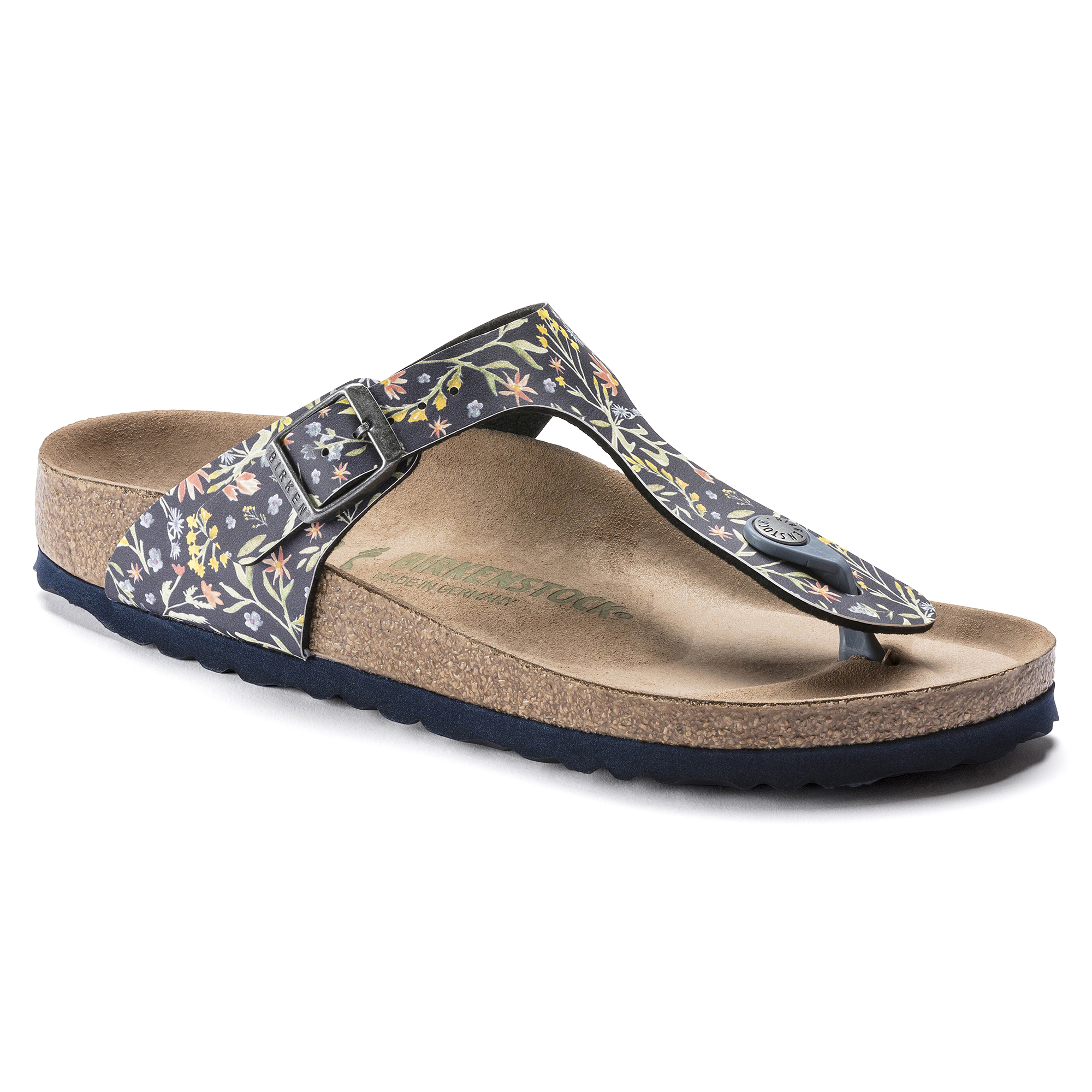 navy women's birkenstocks