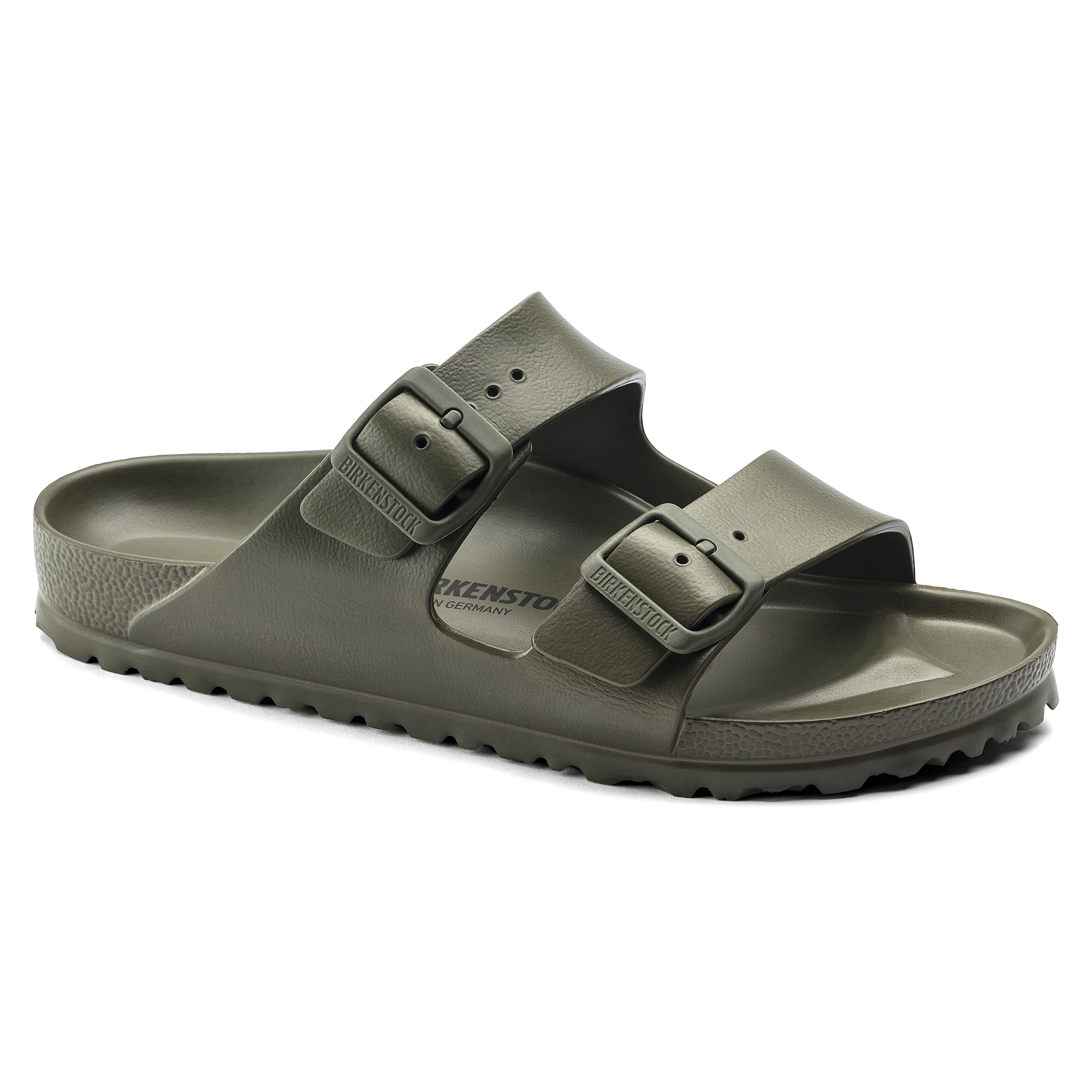 khaki rubber birkenstocks