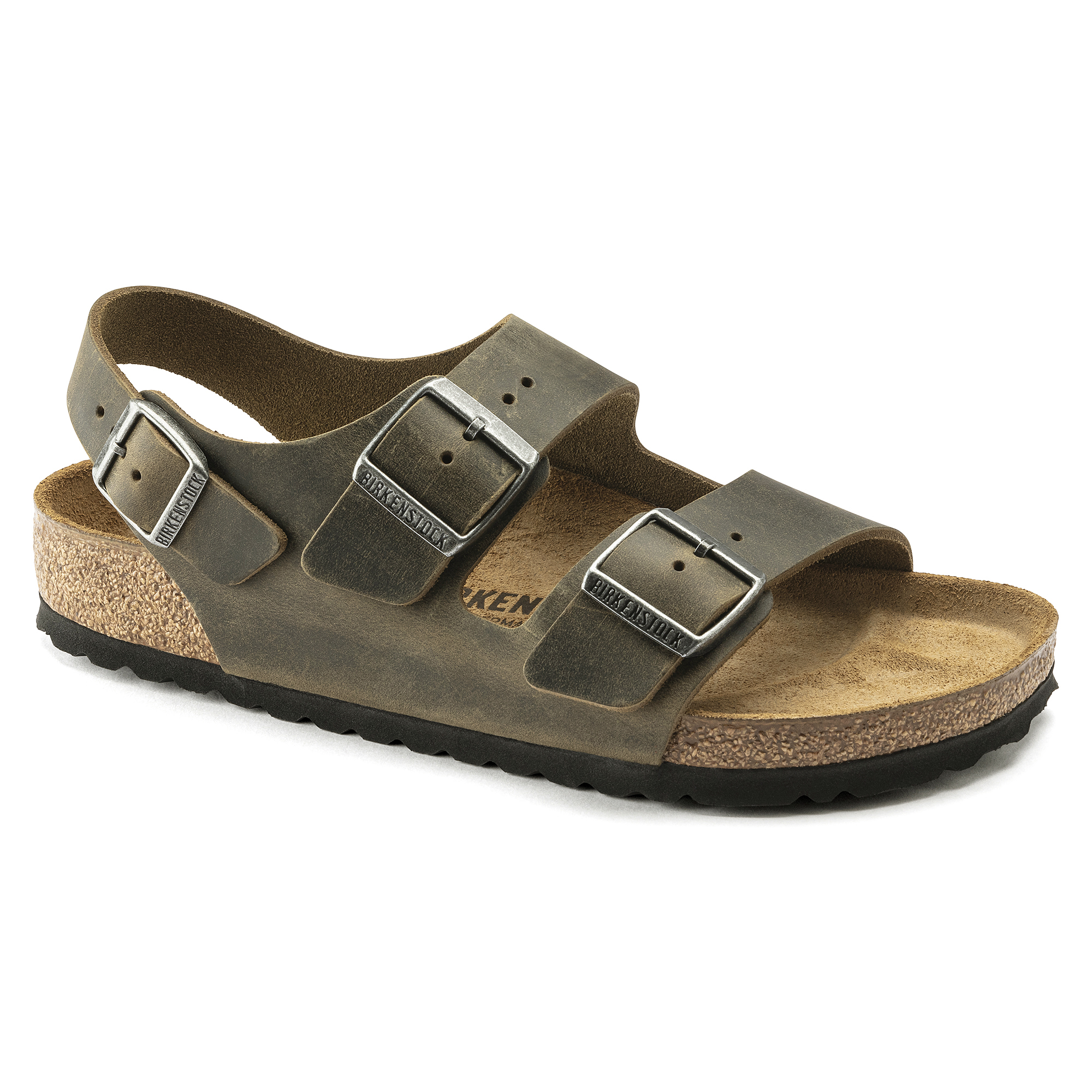 Birkenstock Milano Oiled Leather Faded Khaki | Birkenstock & More