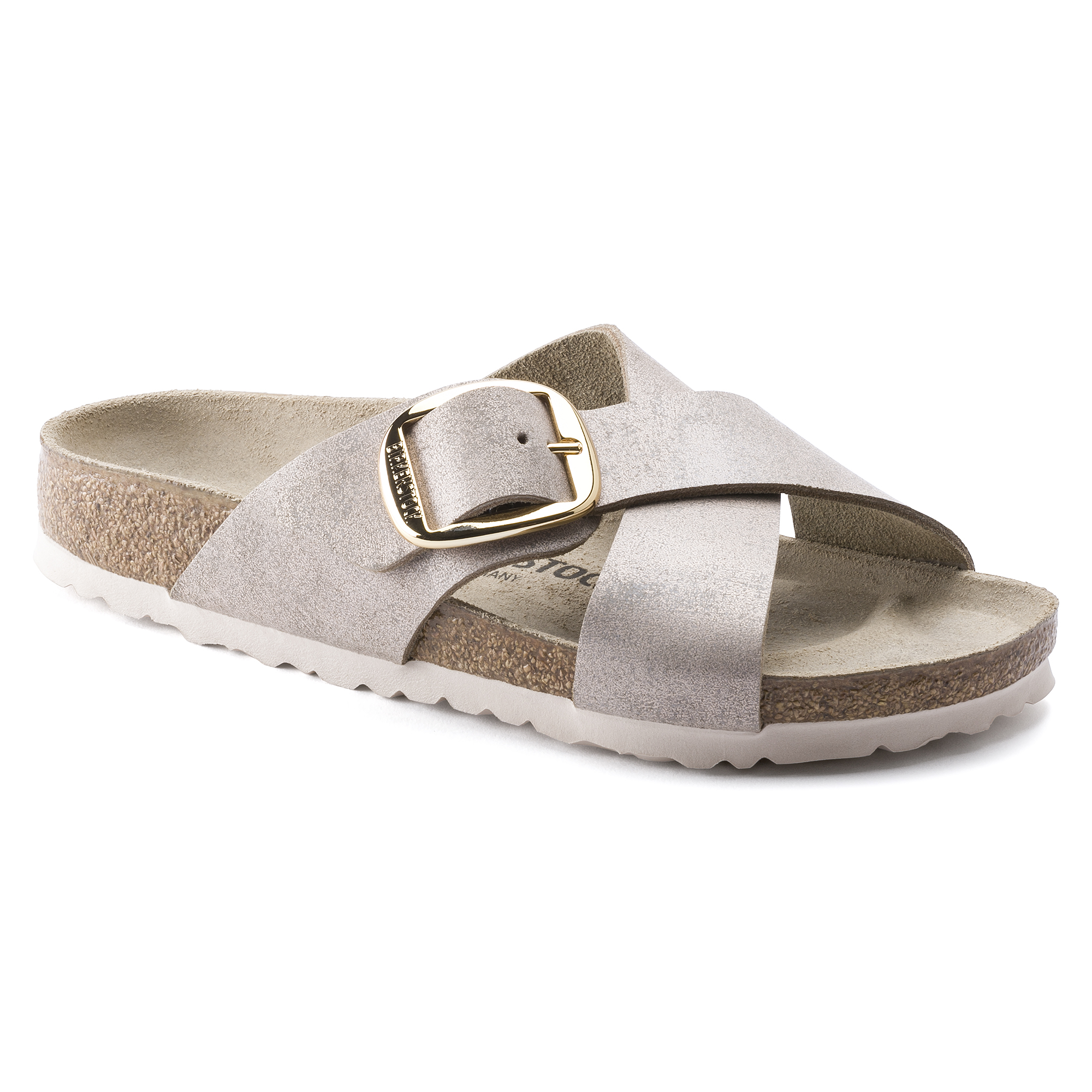 birkenstock big buckle metallic