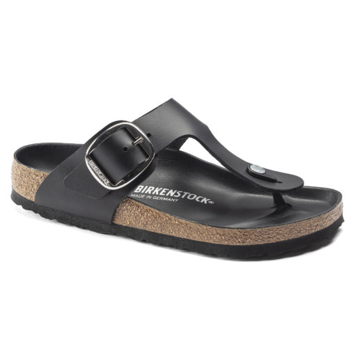 birkenstock black silver buckle