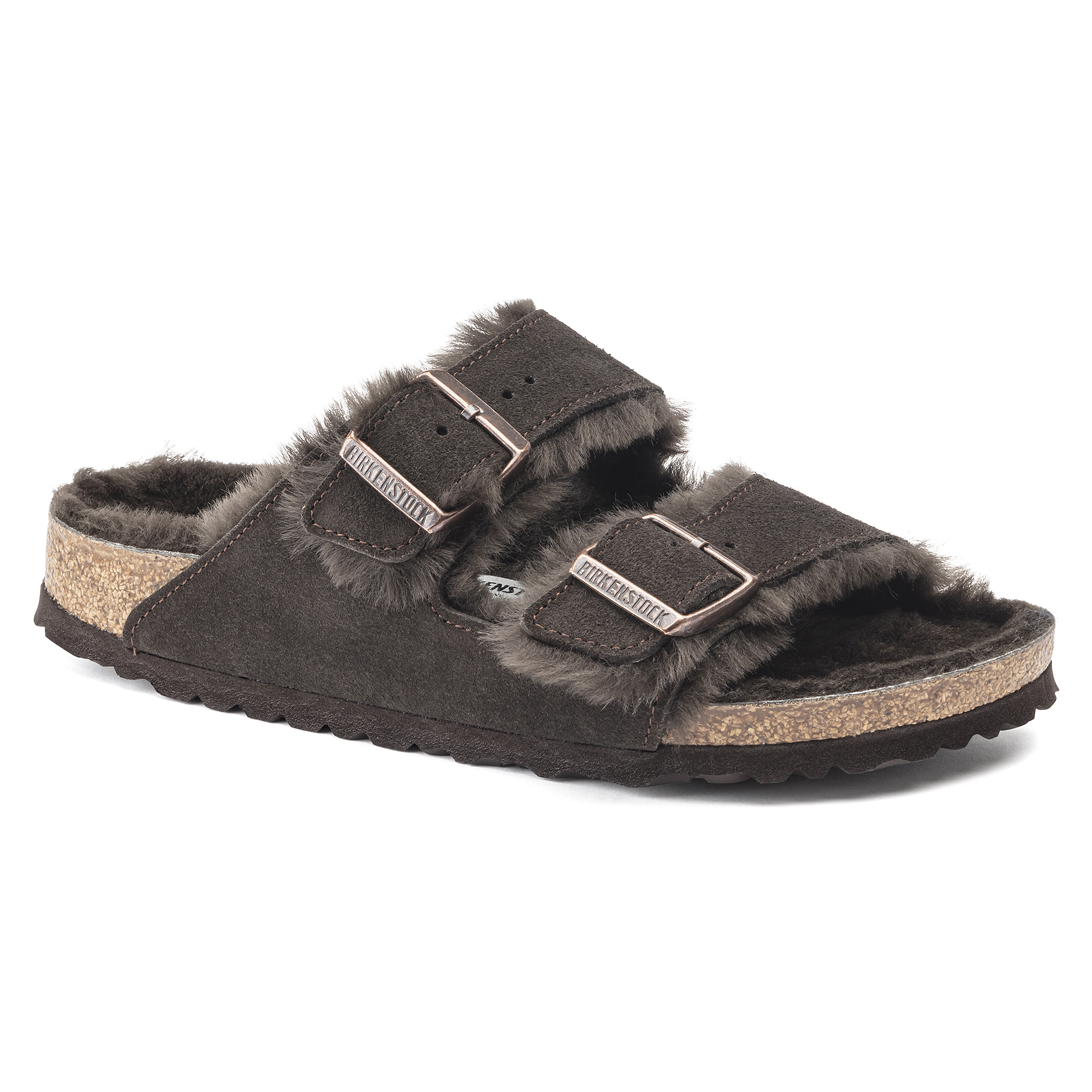 undergrundsbane hensynsløs kontakt Birkenstock Arizona Shearling Sandal Suede Leather Mocha | Birkenstock &  More