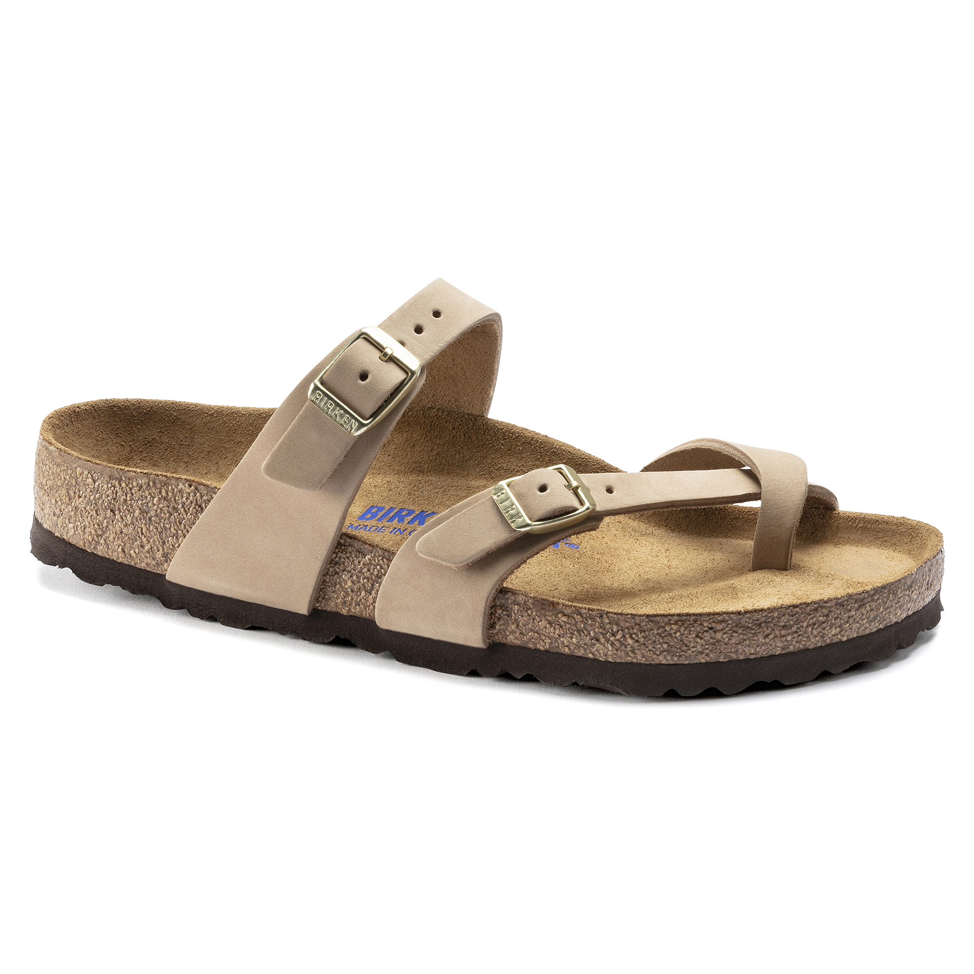 Birkenstock Women s Mayari Soft Footbed Sandal Sandcastle Nubuck Birkenstock More